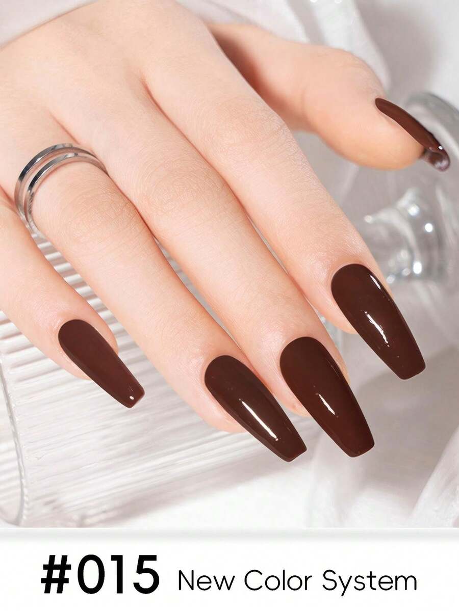 18 lựa chọn màu sắc, 1 chai, 8ml Sơn móng tay khô nhanh, có thể bóc ra, màu nude, màu mocha mousse, màu nâu sô cô la, màu đỏ rượu vang, màu vàng, màu nhũ, màu đá quý và màu trong suốt.