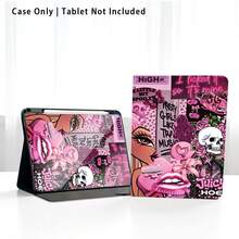 1pc Flip Cover Tablet Desk Protective Case With Pen Slot, Compatible With Honor Pad 8/9/10, Honor GT 11.5inch/X7/X8A/X8/X9/X8Pro/X9Pro/V9/V8 Pro, MatePad SE 11inch/MatePad 11inch/11.5inch, MatePad Pro, Apple 10th Gen/ 11 2025 (A16), A9/A9+/A11/S11/S10 FE+, Auto Sleep/Wake Function, Suitable For Back To School, Valentine's Day, Holiday Gifts - Multicolor - View 8