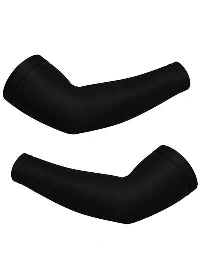 1 bucată de protecție de braț de culoare solidă - respirabilă și confortabilă, oferind suport de compresie. Potrivită pentru baschet, fotbal, haltere, ciclism în aer liber. Manșon de braț, protecție de braț pentru bărbați, accesorii pentru volei, accesorii de fitness, accesorii pentru baschet.