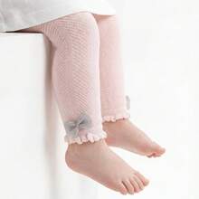 4条/包 婴幼儿打底裤和春夏网眼蝴蝶结袜 - 彩色 - 查看 3