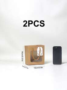 1/2/6/12 túi quà tặng có cửa sổ trong suốt, túi quà màu nâu, túi quà màu trắng, túi quà cỡ nhỏ, thích hợp cho sinh nhật, tiệc cưới, cửa hàng hoa, Giáng sinh, Ngày lễ tình nhân, Ngày của Mẹ, lễ tốt nghiệp, đóng gói & lưu trữ. - màu nâu - Xem 9