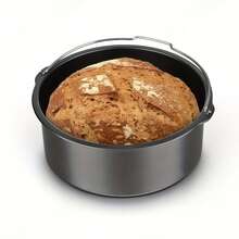 6/7/8 Inch Non Stick Cake Mold Baking Pizza Pan Air Fryer Tray Round Basket Bakeware Mould Kitchen Accessories Cooking Tool - Black - View 3