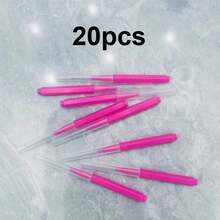 20/50/100pcs Mini Disposable Eyebrow Brushes, Bendable Tiny Mascara Brush Heads Makeup Tools, Eyelash Filling Brow Lifting Dyeing Extension Brushes - Multicolor - View 9