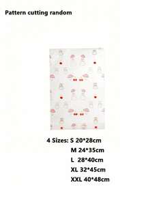 10个装多功能透明收纳袋，适用于DIY手工、包装、保持衣物清洁，带拉链，塑料袋可用于收纳T恤、衬衫、文件、衣物，可重复使用磨砂密封袋，孕妇医院/旅行收纳袋，节省空间的鞋子和化妆品旅行袋 - 彩色 - 查看 6