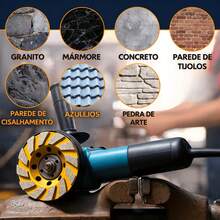 2 Pcs Grinding Disc For Concrete And Porcelain Tile Grinder, 4-Inch Diamond Grinding Wheel - Yellow - View 6