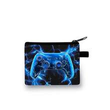 New Cute Cartoon Dinosaur/Football Wallet, Personalized Coin Purse For Men, Women, Children, Students - Game Black and Blue - View 8