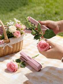 1pc Rose Thorn Stripper, Rose Thorn Removal Tool, Rose Stem & Leaf Thorns Remover, Floral Trimming Tool Kit, Portable Gardening Tool, Rose Stem Stripper, Stem Cleaner, Plastic Stem Peeler, Rose Leaf Trimmer, Suitable For Home Garden Florist Floral, Used To Remove Leaves, Quickly Remove Rose Stems Or Branches - Multicolor - View 8