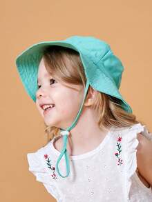 New Kids Bucket Hat, European And American Style Sun Hat, Breathable Quick-Dry Beach Hat For Boys And Girls, Adjustable Children's Bucket Hat - Hat - View 5