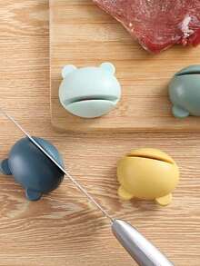 Cartoon Frog Sharpening Stone, Quick Kitchen Knife Sharpener, Knife & Scissor Sharpening Tool, Handy Kitchen Tool.Manual Tool, Convenient And Practical.Restores Dull Blades To Sharp, Kitchen Tool, Kitchen Supplies, Kitchen Accessories, Household Kitchen Items. - Xem 3