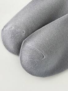 3双休闲百搭运动条纹中筒袜 - 黑與白 - 查看 8