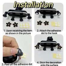 yucen 2026 New Cute Cat Car Phone Holder, Air Vent Mount Navigation Bracket Accessories - A - View 9