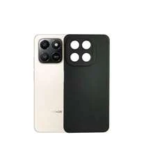 Shockproof Matte Ceramic Screen Protector Phone Case For Honor X7D Phone Case Shockproof For Honor X7D Soft Case + Full Screen Ceramic Protector Film + Lens Film Spring Gift - Black - View 3