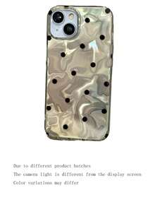 1 pieza Funda protectora negra con manchas onduladas, funda de teléfono a prueba de caídas con cobertura total adecuada para iPhone11/12/13/14/15/16/17/PROMAX - Multicolor - Ver 6
