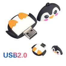 BIYETIMI 64GB USB 2.0 闪存盘 128GB 记忆棒 卡通蜜蜂狐狸企鹅 U盘 64GB USB 闪存盘 128GB 礼品 U盘 - 查看 4