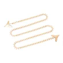 Fashionable Fishbone Chain Face Chain Earrings, Personality Cool Style Long Tassel Earrings For Women, Perfect For Parties And Photoshoots - 1 - 查看 6