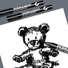 FLYSEA Black Marker Set, Quick-Drying And Fade-Resistant, Suitable For Wood, Stone, Canvas, Glass, Fabric, Eggs, Stone Painting And DIY Craft Materials, Back To School Special Edition - Sets - View 6