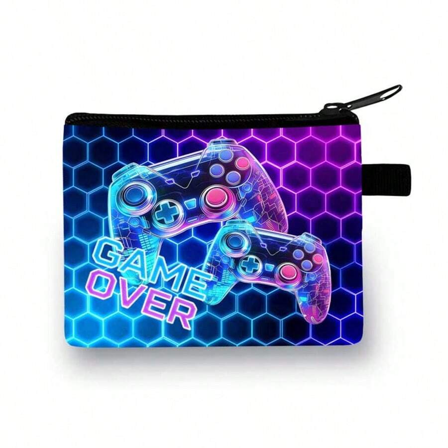 New Stylish Wallet, Cute Cartoon Dinosaur & Football Design, Suitable For Men, Women, Students, Children - Game Grid - View 1