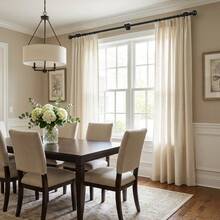 128-48 Inch Damage-Free No Drill Curtain Rods Adjustable Metal Drape Pole With Super Strong Adhesive Brackets, Contemporary Style For Renters, Apartments, Dorms, Indoor & Outdoor Use, Curtain Rods For Living Room - 96-78 inch - 查看 7