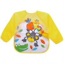 1/3/6 Pcs Kids Art Smock Long Sleeve Waterproof Painting Apron, Suitable For Children's Painting Clothes, Artist Apron, Preschool Art Supplies, Children's Apron - Multicolor - View 7