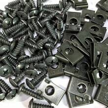 100pcs Automotive Screws And Screw Fasteners, U-Shaped Screw Bases, Multi-Purpose Automotive Fixing Screws, Secure Seats, Engines, Fenders And Bumpers - A - View 2
