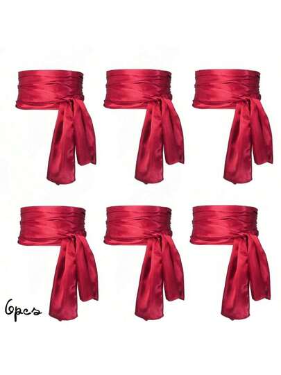 [1/3/6pcs] Carnival New Medieval Renaissance Pirate Waist Belt Set, Taffeta Satin Fabric, Festive Costume Accessories, Masquerade Ball Party Magic Outfit Props, Single Party Halloween Funny Dress Up Makeup Supplies