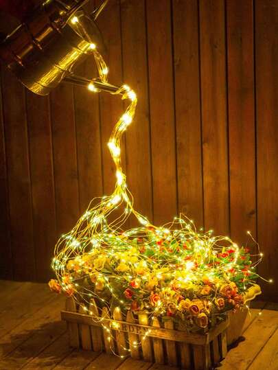 1/1.5m 5*10/15 Bulbs (50/75 Bulbs) Copper Wire LED String Lights - Ideal For Indoor Home Decor, Bedroom, Wedding, Party Decoration, Creating Festive Atmosphere For Mother's Day, Children's Day, Bedroom Decor LED Lights