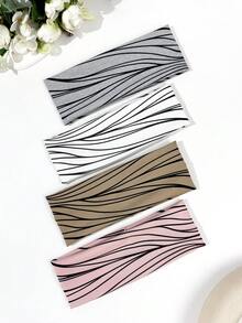 休闲百搭简约印花运动发带，假日必备发饰，夏季沙滩发带 - 彩色 - 查看 9