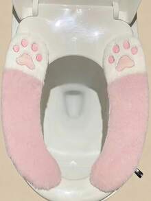 1 Set Cute Cartoon Toilet Seat Cover, Non-Slip Toilet Mat For Home Use - Multicolor - View 8