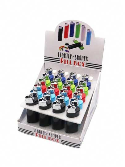 Caja fuerte oculta con forma de encendedor. El exterior es idéntico a un encendedor real. La parte inferior tiene un compartimento de almacenamiento oculto para objetos de valor. También incluye un recipiente de almacenamiento oculto para artículos secretos (no se incluye el líquido del encendedor).