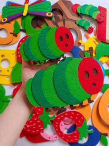 Cute Felt Children's Set! Life Cycle Teaching Tool, Story Props - Handmade Educational Supplies - Multicolor - View 3