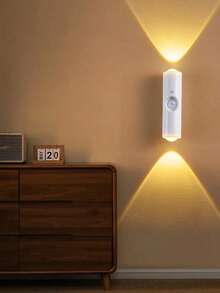 RGB/3-Color Magnetic Wall Light, LED Ambient Light, Magnetic No-Drill Installation, Motion Sensor, Multiple Adjustable Light Colors, Suitable For Various Wall Surfaces, Living Room, Bedroom, Hallway, Stairs, Bar, Dating Scenes - One Size Fits All - View 5