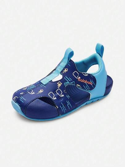 Balabala Kids Sports Sandals Boys And Girls Summer Breathable Non-Slip Comfortable Beach Shoes Purple