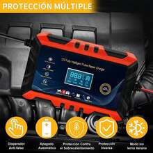 12V 6A Smart Car Battery Charger, Smart Pulse Automatic Repair - A - View 5