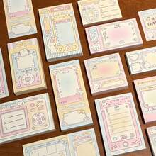 Romantic Series Memo Pad, Tear-Off Message Pad, High-Value Student Notebook, Suitable For Diary, Non-Stick Thick Paper, Message Paper, Notebook, Can Be Used To Make Exquisite Scrapbooks And Creative Displays - Rectangle - View 12