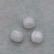 20 件 CHUPU 12 毫米树脂大孔珠，适合 DIY 珠宝制作 - 多种颜色（白色、米色、棕色、绿色），带大理石纹理和斑点图案 - 非常适合手链、项链和工艺项目，抛光纹理工艺珠，适合珠宝制作，CHUPU - 彩色 - 查看 15