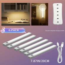 HBOWMDJIA 12pcs Motion Sensor Cabinet Lights, 3 Color Temperatures, Undercounter Closet Lighting, Dimmable Wireless Magnetic USB Rechargeable Kitchen Night Lights, Battery Powered Lights For Wardrobes Cabinets Stairs Hallway Shelves Foyer Kitchen Dresser - Đèn tủ - Xem 11