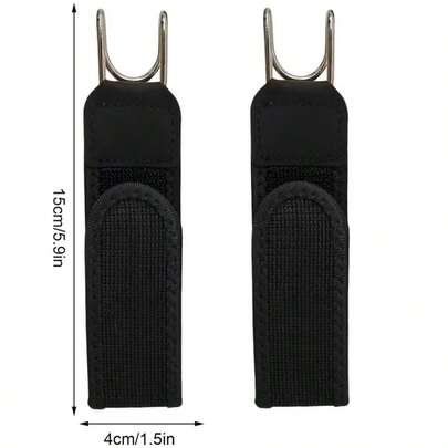 2/4pcs Tactical Elastic Waist Belt, Buckle-Free Adjustable Convenient Invisible Waist Closure, Using Hook And Loop Fastener, Buckle-Free System Suitable For Daily Wear, Hunting, Fishing, Camping, Compatible With Uniforms, Tactical Gear And Outdoor Activities