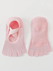 1 Pair Women's Non-Slip Yoga & Fitness Sports Socks - Multicolor - View 5