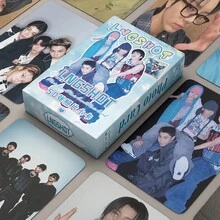 50pcs Kpop LNGSHOTX "Shot Callers" "Moonwalker" New Series Includes Personal Photos Of All Members Of OHYUL,RYUL,WOOJIN,LOUIS Small Card Limited Edition Collectibles, High Definition Double Sided Photos, Kpop Celebrity Periphery, Fans Must Have, Korean Pop Music Merchandise - Multicolor - View 2