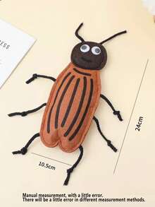 Đồ chơi cho mèo, Đồ chơi tương tác cho mèo, Đồ chơi nhai bằng nỉ hình gián giống côn trùng, Đồ chơi bọ rùa dễ thương giúp giảm buồn chán, Phụ kiện chụp ảnh, Bạn đồng hành cào và cắn cho mèo - Nhiều màu - Xem 11