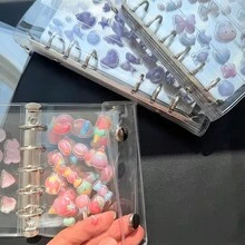 1 Set A6 A7 M5 Transparent Loose-Leaf Binder Inserts, Transparent PET Single-Sided Removable Inner Pages Sticker Album, Seal Book, Sticker Backing, Transparent Sticker Book, Sticker Album, Cultural Stamp Page, Stamp Album Refill Pages, 3D Sticker Book Sticker Boards, Sticker Books, For Sticker Book Making, Book Covers, Office Supplies - Transparent - View 9