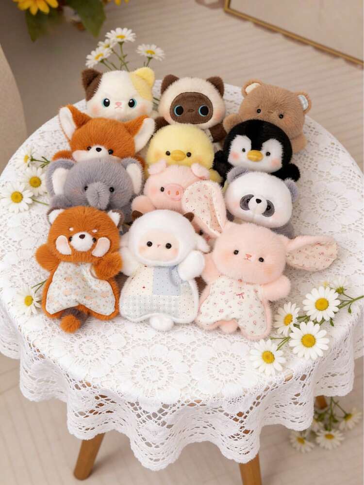 Cute Plush Doll, Companion For Learning, Decoration, Children's Birthday Decoration, Children's Gift, Holiday Decoration, Home & Office Desk Decor, Car Decor, Easter Gift, Birthday Gift - Multicolor - View 5