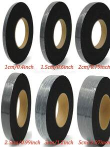 1roll 50meter Double-Sided Iron-On Hemming Tape, Non-Woven Adhesive For Pants, Hats & DIY Sewing – White, 1/2CM Width, TPU Material, Seamless Repair & Edge Shortening Solution, Garment Hemming | Transparent Tape | Durable Fabric Tape - Multicolor - View 10