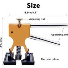 18pcs Car Dent Repair Tool Kit (Including Dent Puller) - Paintless Dent Removal Tool Set For Car Body Dents, Dings, Hail Damage Repair - A - View 5