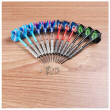 12pcs/Set 20g Steel Tip Darts Set, Professional Metal Darts With Storage Box - Multicolor - View 2