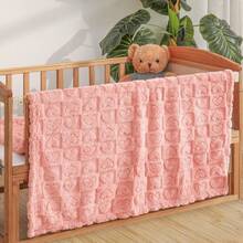 1pc Soft & Cozy Baby Fleece Blanket, Suitable For Girls & Boys, Fluffy Infant Stroller Wrap, Newborn Crib Bedding, Baby Shower Gift - Multicolor - View 8