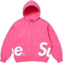 Supreme SS25 WEEK14 Big Logo Zip-Up Hooded Sweatshirt, Unisex - màu đỏ tươi - Xem 1