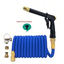 1 Set 3X Expandable Flexible Hose, High Pressure Burst-Proof Tap Water Hose, Portable Garden Expandable Water Pipe - A - View 12
