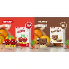 100-300 sztuk uroczych klocków owocowych (ananas, arbuz, banan, wiśnia, pomarańcza, durian itp.), prezent urodzinowy DIY, akcesoria do układania puzzli i kolaży, żywe kolory, wykwintny design. Warstwowe, żywe kolory, realistyczne kształty, odpowiednie do dekoracji wnętrz, artykułów biurowych, wymiany prezentów (Boże Narodzenie, Dzień Matki, Walentynki), ekspozycji sklepowej/kolekcji dzieł sztuki. - Wielokolorowe - Zobacz 28