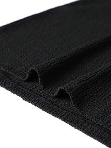 GRDR Summer Shiny Mesh Plaid Crinkle Short Sleeve T-Shirt, Men's Round Neck Slim Fit New Top - Black - View 6